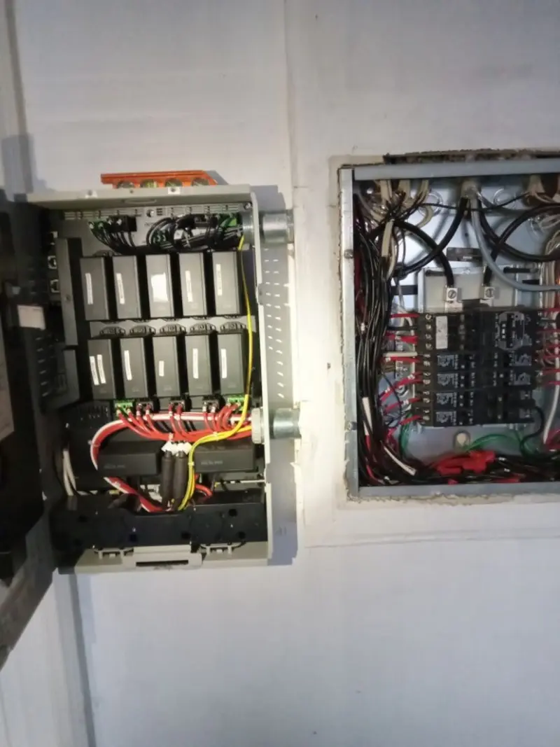Electrical panel upgrade completed for Security Camera Wiring in Poway